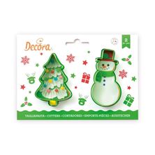 Picture of TREE & SNOWMAN COOKIE CUTTERS